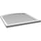 Ekena Millwork Arch Top Surface Mount PVC Gable Vent: Functional, w/ 2"W x 2"P Brickmould Sill Frame, 34"W x 34"H GVPAR34X3403SF - alternate 4